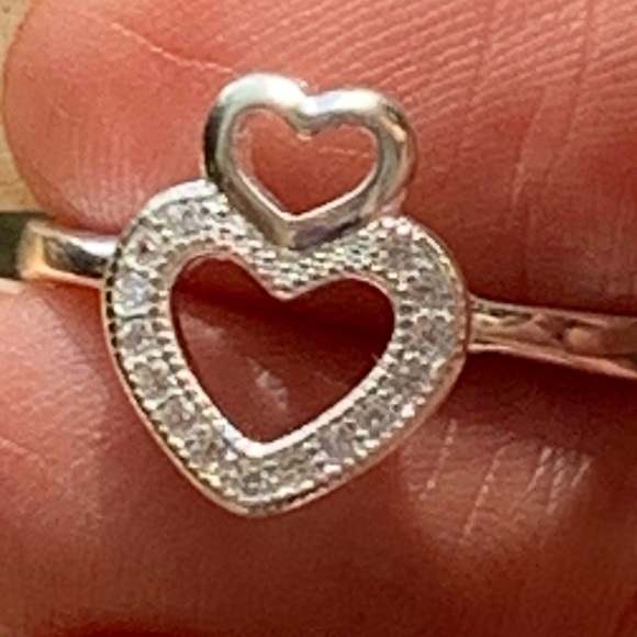 Natural 925 Silver Ring With CZ - Picture 10 of 11